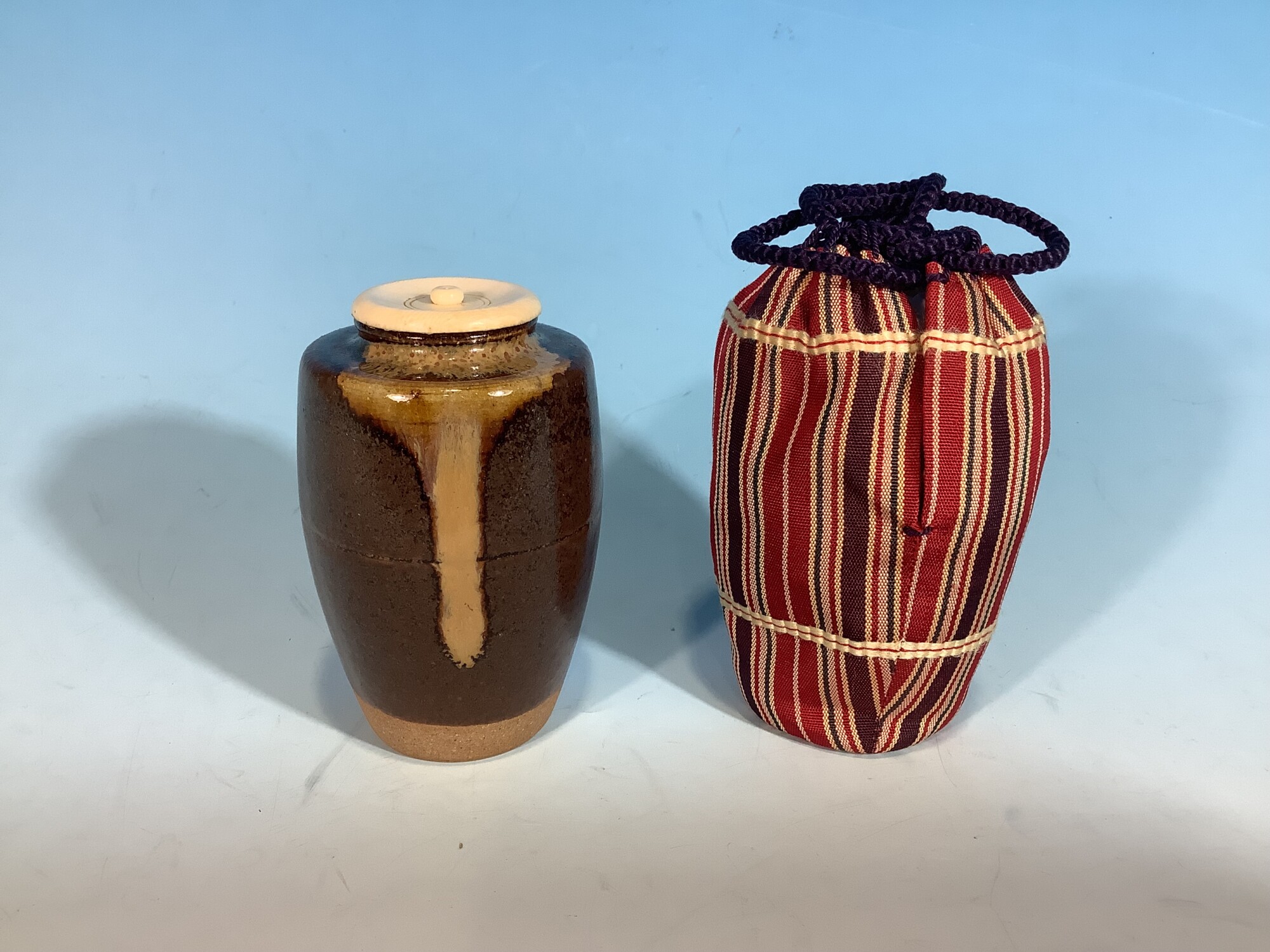 茶道具　岩崎新定作　茶入 1108080658_63698f926100f.jpg