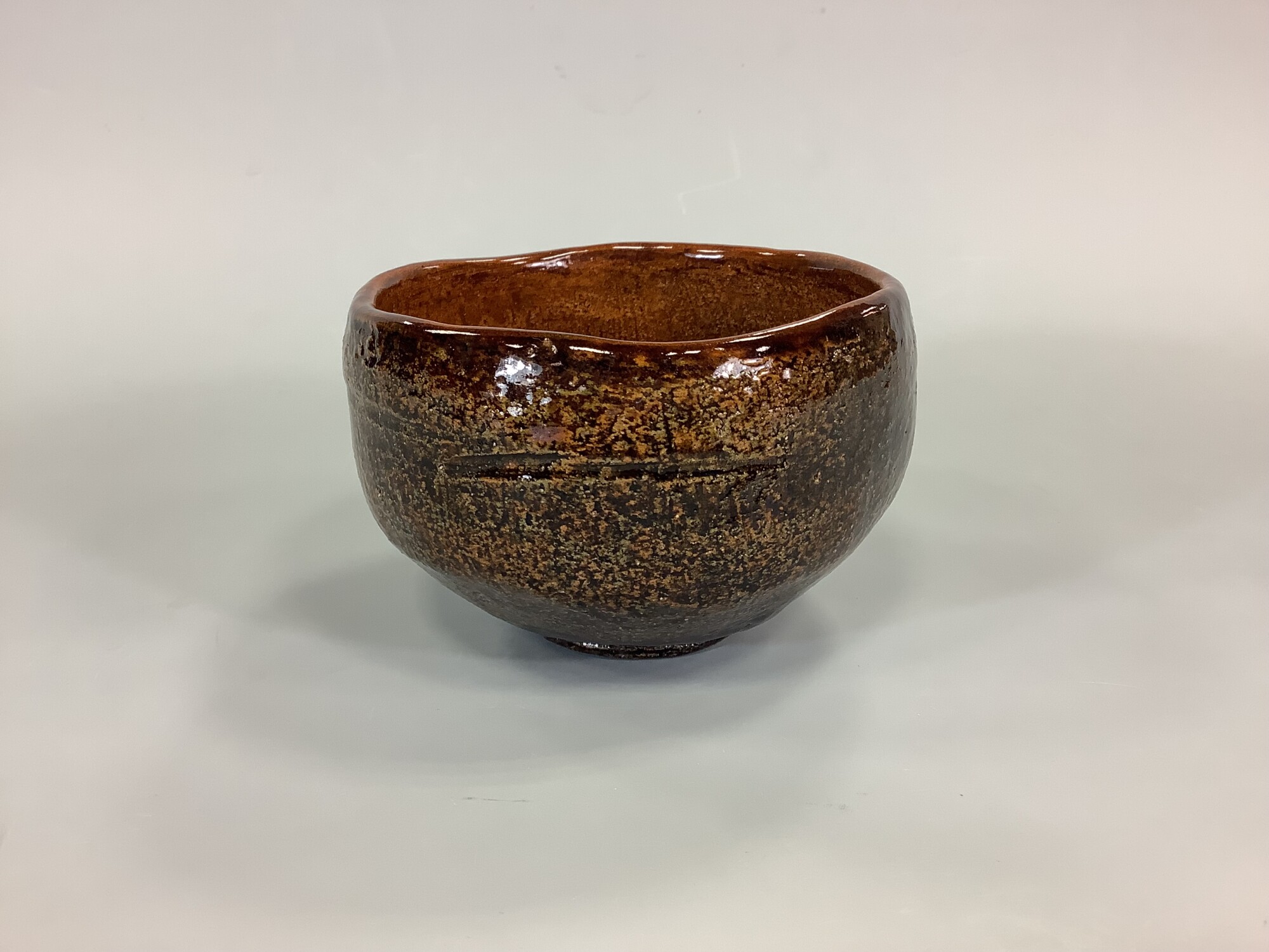 茶碗 大樋焼 飴釉 九代大樋長左衛門作 | 泰山